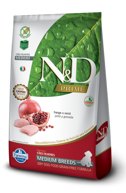 N&D Prime - Pollo y Granada - Canine Cachorro Mediano (10.1kg)