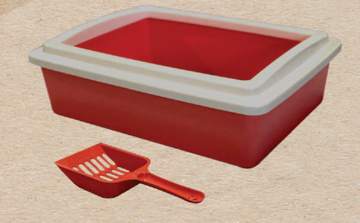 Bandeja Sanitaria + Tapa + Pala para Gatos