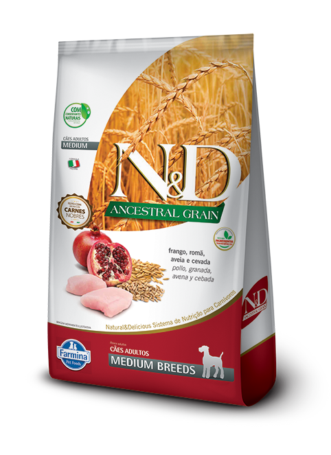 N&D Ancestral - Pollo y Granada - Canine Adulto Mediano (2.5kg)