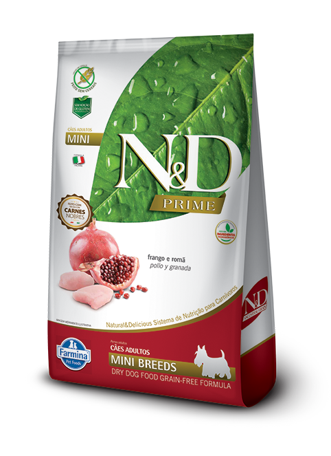 N&D Prime - Pollo y Granada - Canine Adulto Mini (2.5kg)