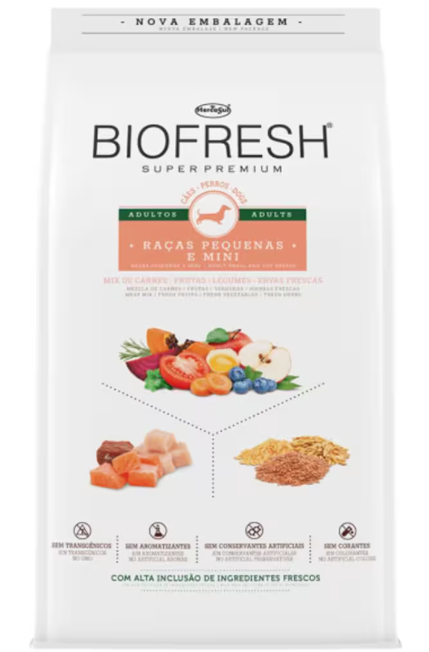 BIOFRESH: Caninos Adultos - Razas Pequeñas y Mini (3kg)