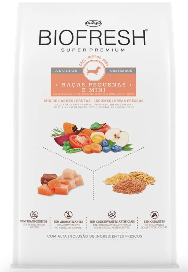 BIOFRESH: Caninos Castrados - Razas Pequeñas (10.1kg)