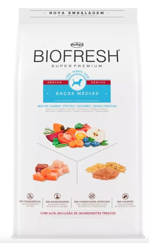 BIOFRESH: Caninos Senior - Razas Medianas (10kg)