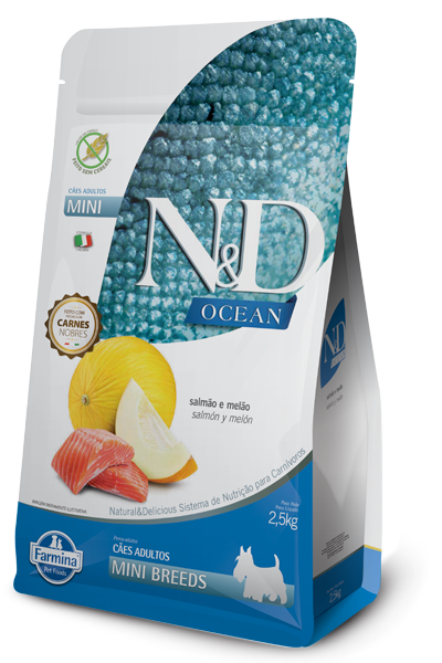 N&D Ocean - Salmon y Melon - Canine Adulto Mini (2.5kg)