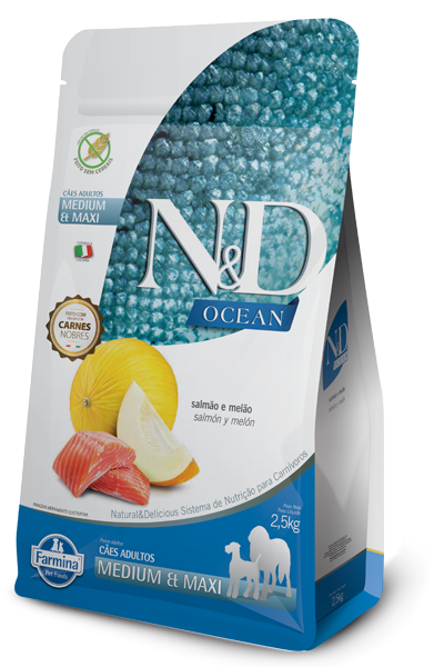 N&D Ocean - Salmon y Melon - Canine Adulto Mediano y Grande (10,1Kg)