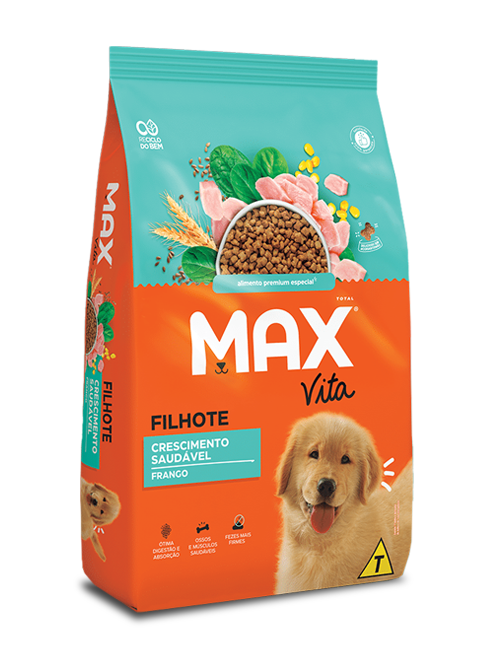 Max Vita Crecimiento Saludable - Pollo - Canino Cachorros  (20kg+2kg)