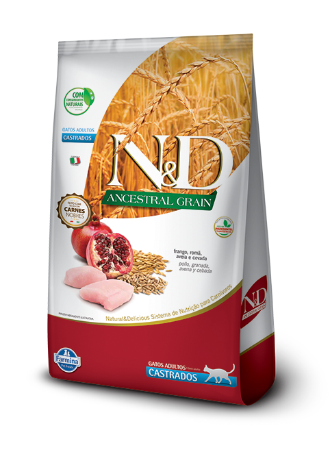 N&D Ancestral - Pollo y Granada - Feline Castrados (1.5kg)