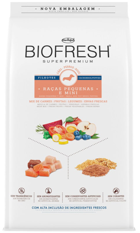 BIOFRESH: Caninos Cachorros – Razas Pequeñas (3kg)
