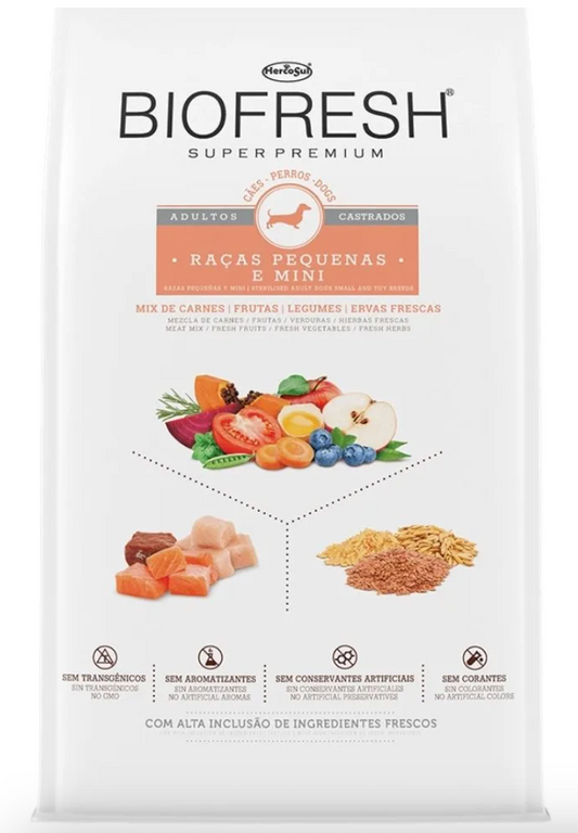 BIOFRESH: Caninos Castrados - Razas Pequeñas (10.1kg)